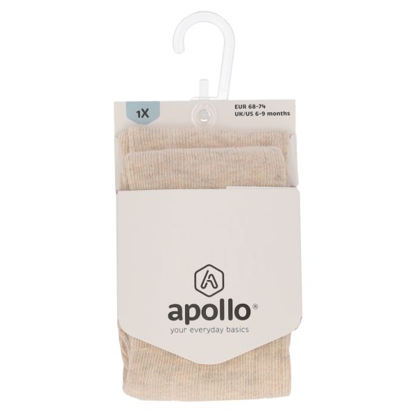 Apollo Maillot Rib Beige Melange maat 56/62 Apollo Maillot Rib Beige Melange maat 56/62