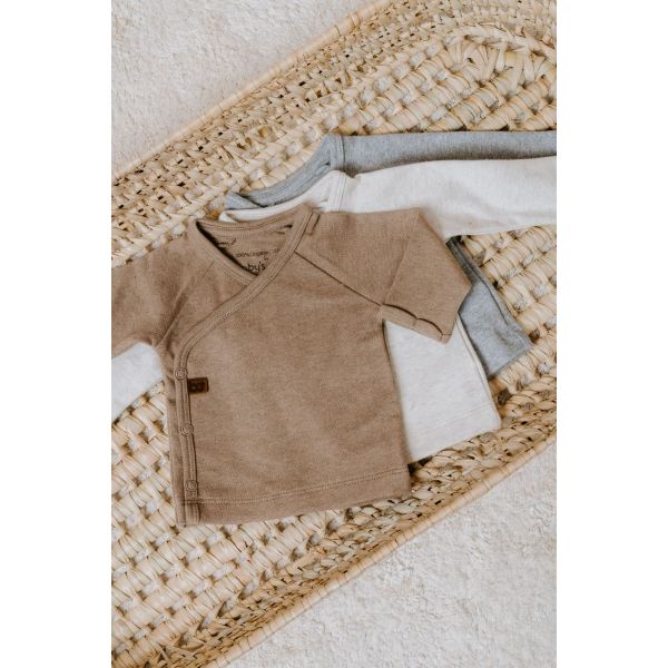 Baby's Only Trui Met Overslag Melange Clay