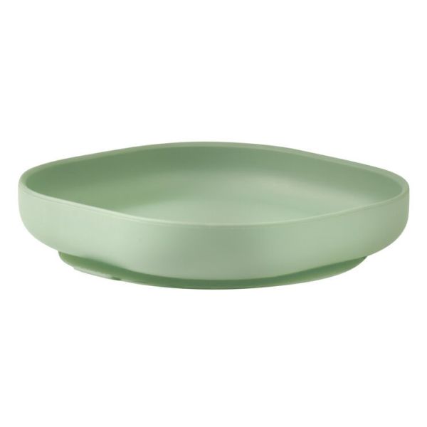 Béaba Bord Met Zuignap Siliconen Sage Green Béaba Bord Met Zuignap Siliconen Sage Green