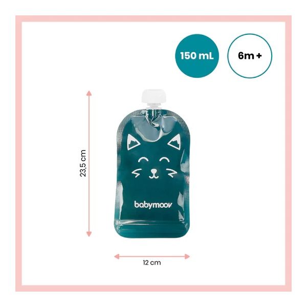 Babymoov Herbruikbare Drinkzakjes ISY Pouches (20Stuks) Babymoov Herbruikbare Drinkzakjes ISY Pouches (20Stuks)