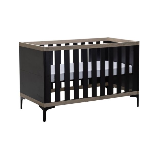 Interbaby Ledikant 70 x 140 Strips Zwart