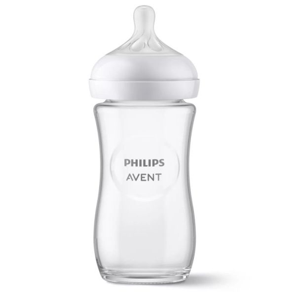 Philips Avent Fles Glas Natural Response 240ml (2 stuks) Philips Avent Fles Glas Natural Response 240ml (2 stuks)