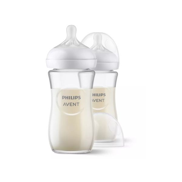 Philips Avent Fles Glas Natural Response 240ml (2 stuks) Philips Avent Fles Glas Natural Response 240ml (2 stuks)