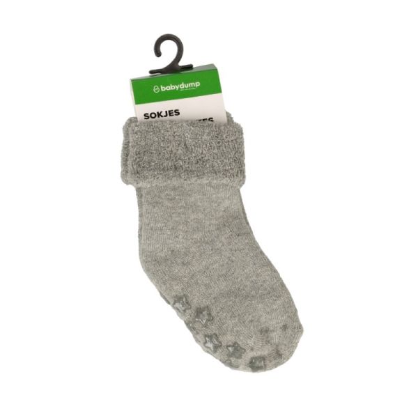 BD Collection Sokjes Antislip 2-Pack Light Grey 0-6 maanden
