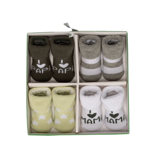BD Collection Sokjes 4-Pack Multi Green BD Collection Sokjes 4-Pack Multi Green