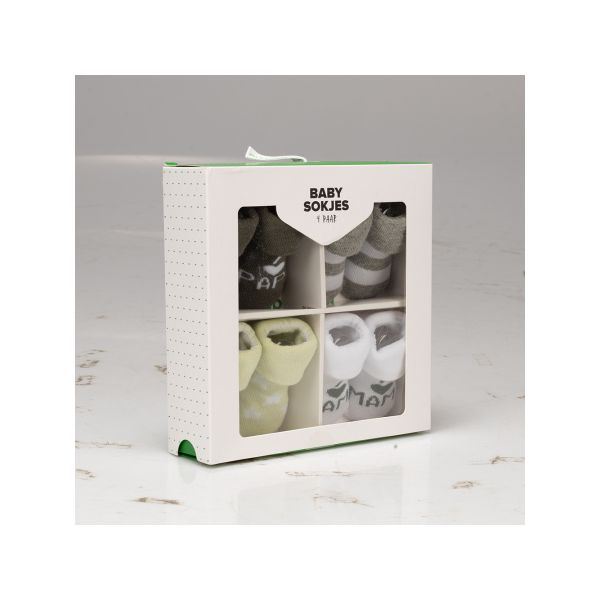 BD Collection Sokjes 4-Pack Multi Green BD Collection Sokjes 4-Pack Multi Green