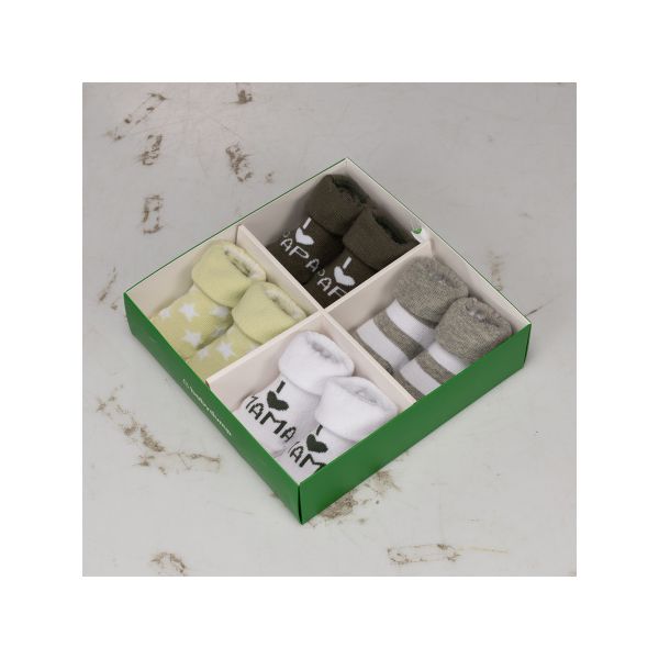 BD Collection Sokjes 4-Pack Multi Green BD Collection Sokjes 4-Pack Multi Green