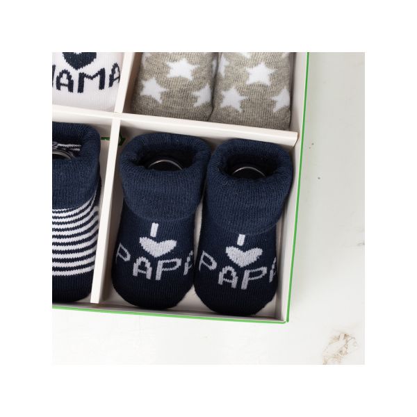 BD Collection Sokjes 4-Pack Multi Navy BD Collection Sokjes 4-Pack Multi Navy