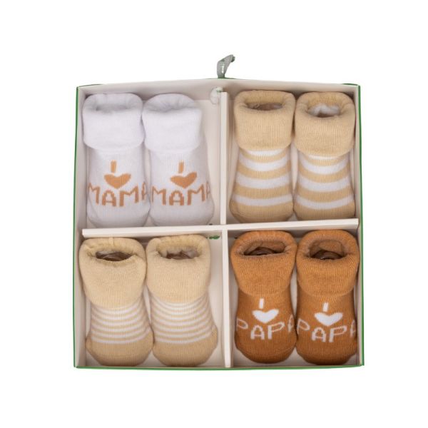 BD Collection Sokjes 4-Pack Multi Sand BD Collection Sokjes 4-Pack Multi Sand