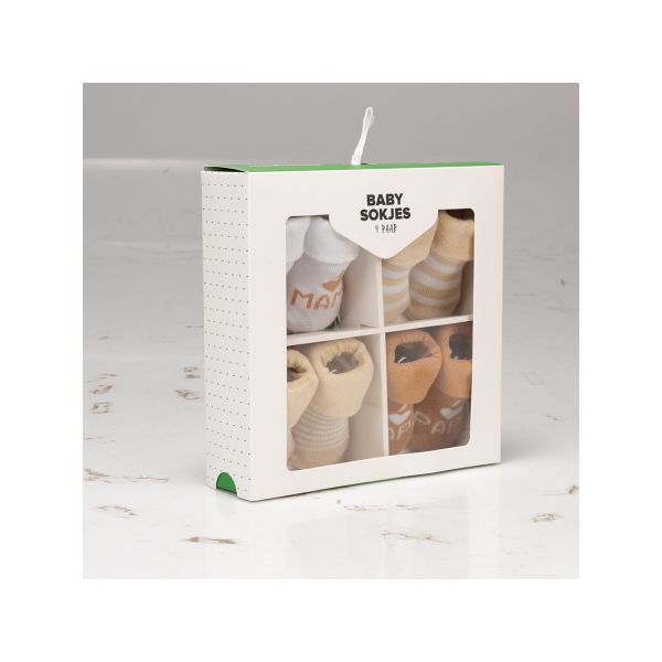 BD Collection Sokjes 4-Pack Multi Sand BD Collection Sokjes 4-Pack Multi Sand