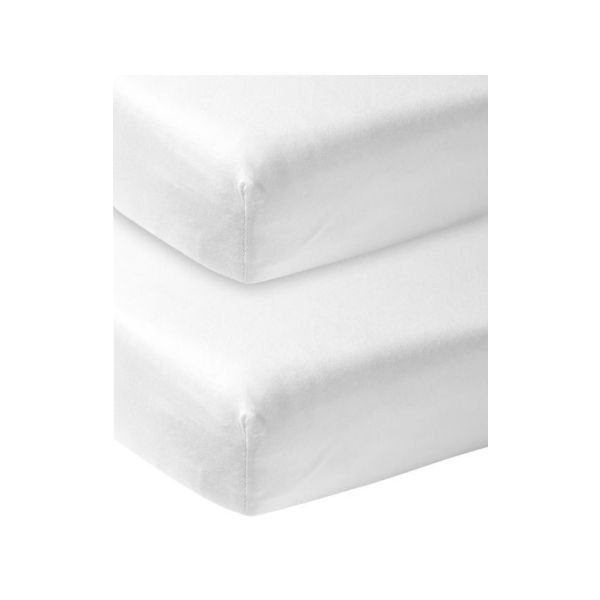 Meyco Wieghoeslaken Jersey Wit 40 x 80/90 cm (2-Pack) Meyco Wieghoeslaken Jersey Wit 40 x 80/90 cm (2-Pack)