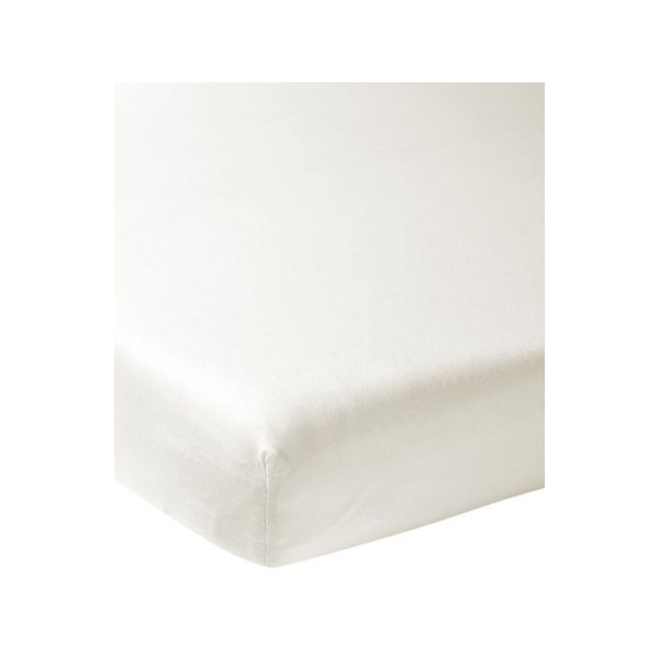 Meyco Ledikanthoeslaken Jersey Offwhite 60 x 120 cm