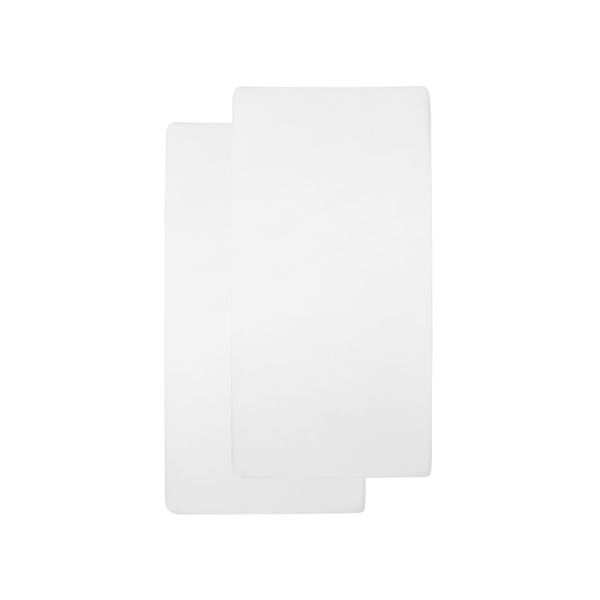 Meyco Juniorhoeslaken Jersey Wit 70 x 140/150 cm (2-Pack) Meyco Juniorhoeslaken Jersey Wit 70 x 140/150 cm (2-Pack)