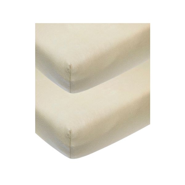Meyco Juniorhoeslaken Jersey Sand 70 x 140/150 cm (2-Pack) Meyco Juniorhoeslaken Jersey Sand 70 x 140/150 cm (2-Pack)