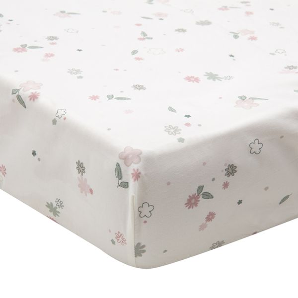 Witlof For Kids Hoeslaken - Vintage Flowers - 40x80 cm Witlof For Kids Hoeslaken - Vintage Flowers - 40x80 cm