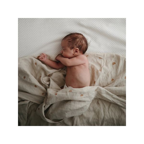 Mushie Swaddle Rainbow 120 x 120 cm Mushie Swaddle Rainbow 120 x 120 cm