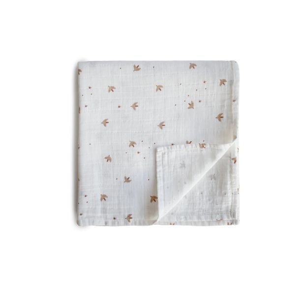 Mushie Swaddle Sparrow 120 x 120 cm Mushie Swaddle Sparrow 120 x 120 cm