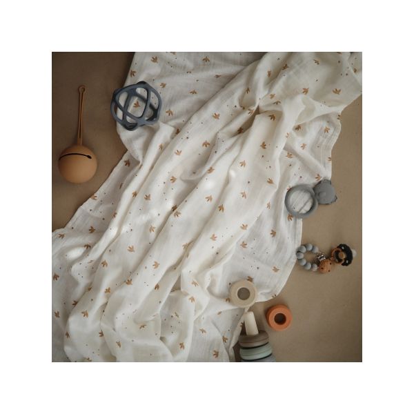 Mushie Swaddle Sparrow 120 x 120 cm Mushie Swaddle Sparrow 120 x 120 cm