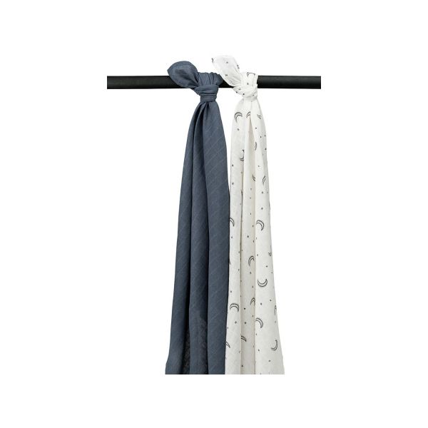 Meyco Swaddle Hydrofiel Moon Indigo 120 x 120 cm 2-Pack
Meyco Swaddle Hydrofiel Moon Indigo 120 x 120 cm 2-Pack