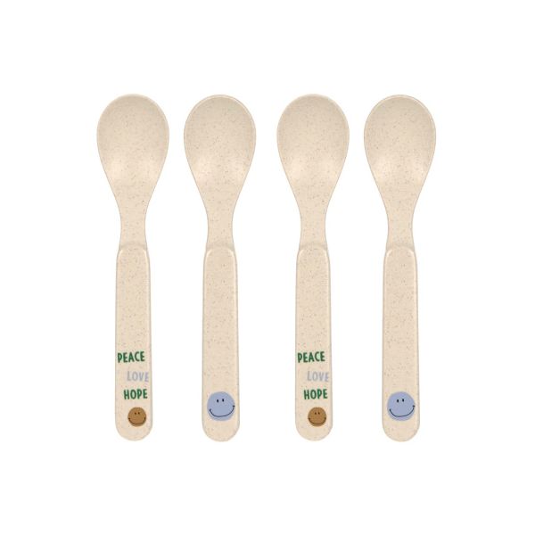 Lässig Happy Rascals Smile Lepelset - 4 Stuks - Sky Blue