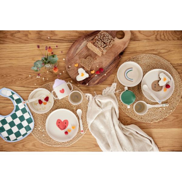 Lässig Happy Rascals Heart Eetset - Lavender Lässig Happy Rascals Heart Eetset - Lavender