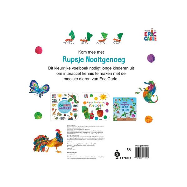 Gottmer Rupsje Nooitgenoeg Voelboek Vol Dieren Gottmer Rupsje Nooitgenoeg Voelboek Vol Dieren