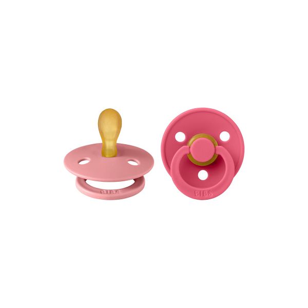 BiBs Fopspeen - Symmetrisch - 2 Stuks - 0-6 Mnd - Dusty Pink/Coral BiBs Fopspeen - Symmetrisch - 2 Stuks - 0-6 Mnd - Dusty Pink/Coral