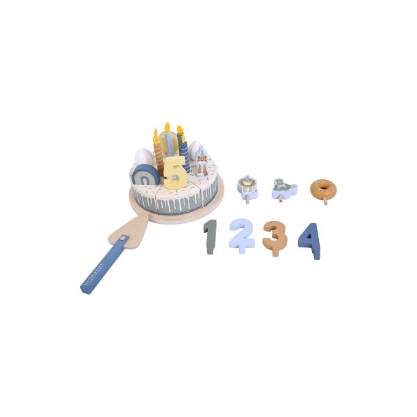 Little Dutch Verjaardagstaart Blauw FSC Little Dutch Verjaardagstaart Blauw FSC