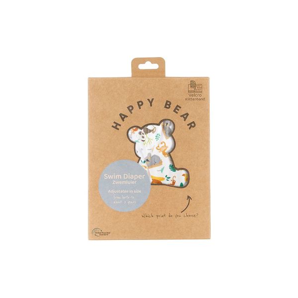 HappyBear Zwemluier Klittenband Wild Animals HappyBear Zwemluier Klittenband Wild Animals
