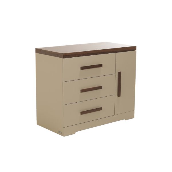 Interbaby Commode 3 Laden / 1 Deur Pebble Interbaby Commode 3 Laden / 1 Deur Pebble