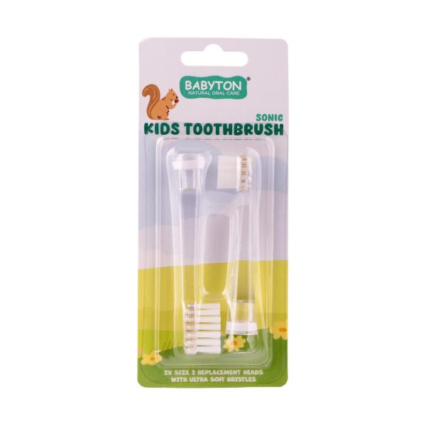 Babyton Vervangborstels Voor Sonische Tandenborstel - 2 Stuks Babyton Vervangborstels Voor Sonische Tandenborstel - 2 Stuks