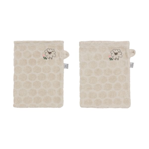 Bebe-Jou Washand Tiny Sheep 2 Stuks Bebe-Jou Washand Tiny Sheep 2 Stuks