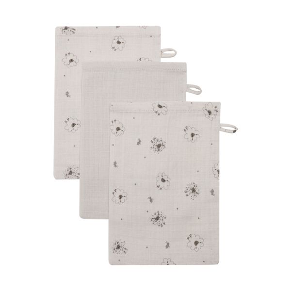 Bebe-Jou Washand Hydrofiel Tiny Sheep 3 Stuks Bebe-Jou Washand Hydrofiel Tiny Sheep 3 Stuks