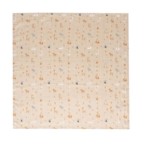 Bebe-Jou Steppe Hydrofiel Doek -70x70 cm - 3 Stuks Bebe-Jou Steppe Hydrofiel Doek -70x70 cm - 3 Stuks