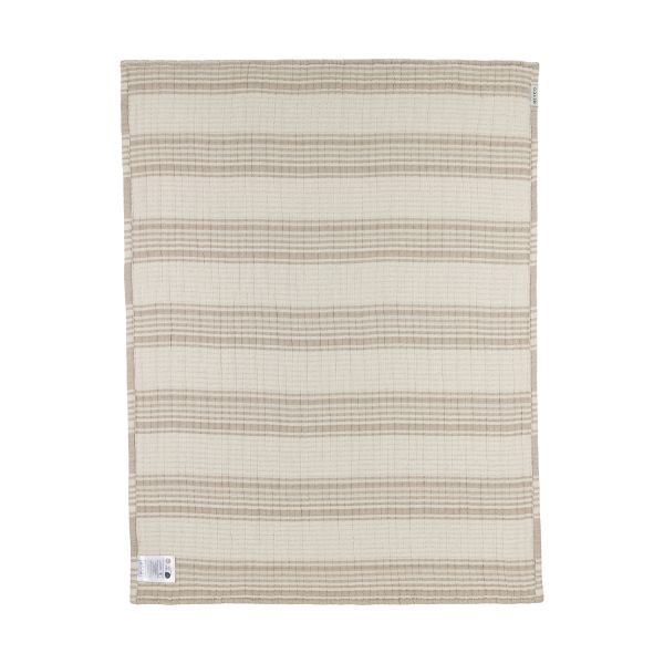 Meyco Deken Pre Washed Hydrofiel Jacquard Stripe Sand 75x100 cm Meyco Deken Pre Washed Hydrofiel Jacquard Stripe Sand 75x100 cm