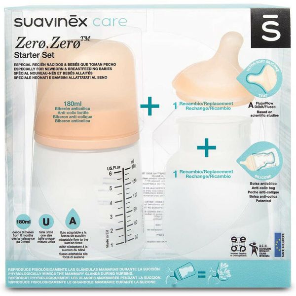 Suavinex Zero Zero Flespakket - 180ml - Fair 