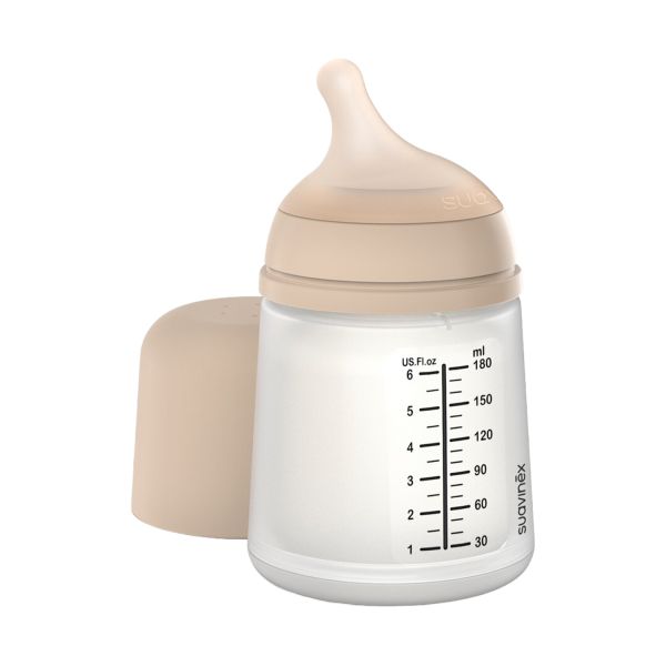 Suavinex Zero Zero Anti-Koliek Fles Borstvoeding - One Size - 180ml - Light