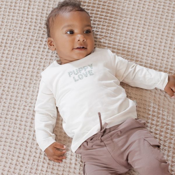 Babylook Puppy Love T-Shirt - Mt. 50 - Buttercream Babylook Puppy Love T-Shirt - Mt. 50 - Buttercream