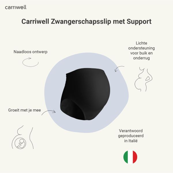 Carriwell Zwangerschapsslip Support Zwart M Carriwell Zwangerschapsslip Support Zwart M