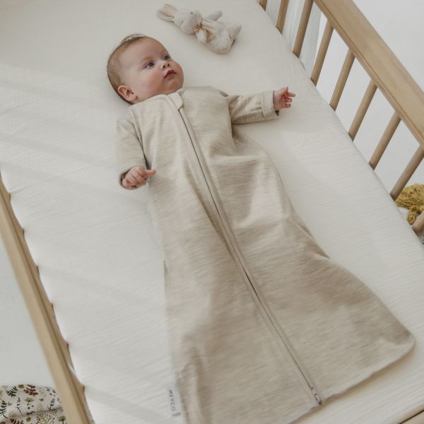 Meyco Baby Slaapzak met Vaste Mouw - Studio - Merinowol - Sand Melange - 60 cm Meyco Baby Slaapzak met Vaste Mouw - Studio - Merinowol - Sand Melange - 60 cm