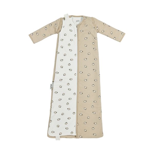 Meyco Slaapzak 4-Seizoenen - One Size - Jersey - Penguin Soft Sand Meyco Slaapzak 4-Seizoenen - One Size - Jersey - Penguin Soft Sand