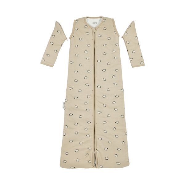 Meyco Slaapzak 4-Seizoenen - One Size - Jersey - Penguin Soft Sand Meyco Slaapzak 4-Seizoenen - One Size - Jersey - Penguin Soft Sand