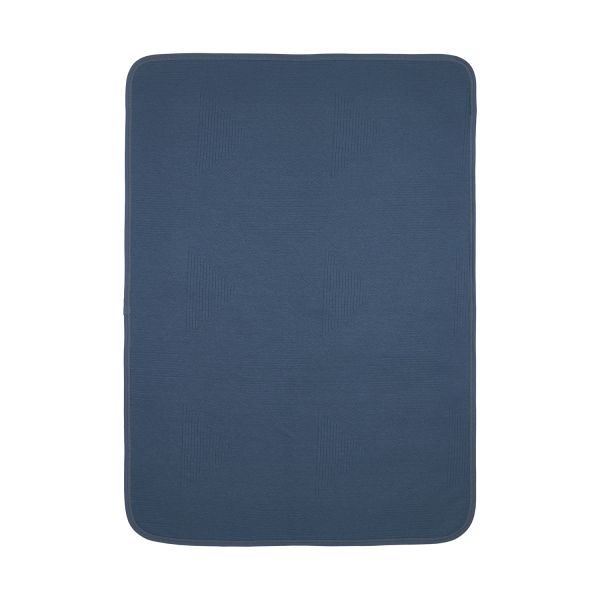 Meyco Pure Deken Gebreid - 75 x 100 cm - Jacquard - Indigo Meyco Pure Deken Gebreid - 75 x 100 cm - Jacquard - Indigo