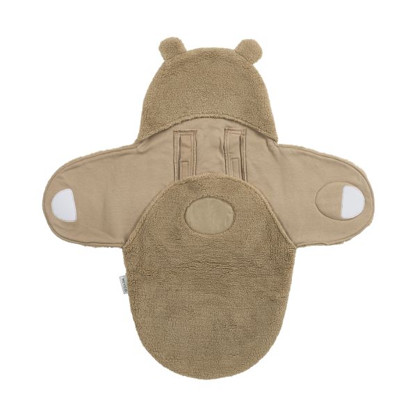 Meyco Bear Wikkeldeken - Teddy - Warm Brown Meyco Bear Wikkeldeken - Teddy - Warm Brown