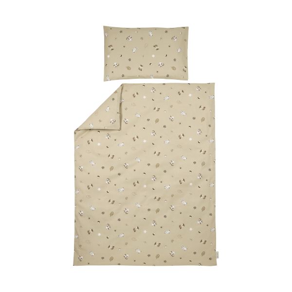 Meyco Dekbedovertrek - 120 x 150 cm - Forest Animal Sand Meyco Dekbedovertrek - 120 x 150 cm - Forest Animal Sand