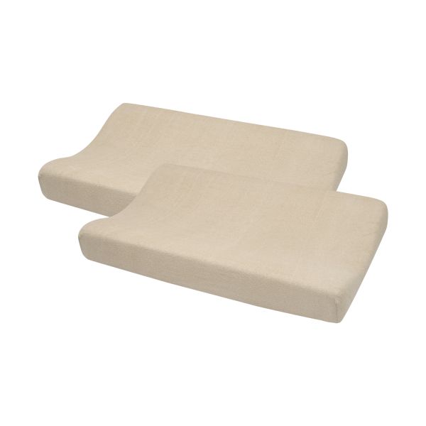 Meyco Baby Aankleedkussenhoes Badstof Uni Sand 50 x 70 cm 2-Pack Meyco Baby Aankleedkussenhoes Badstof Uni Sand 50 x 70 cm 2-Pack