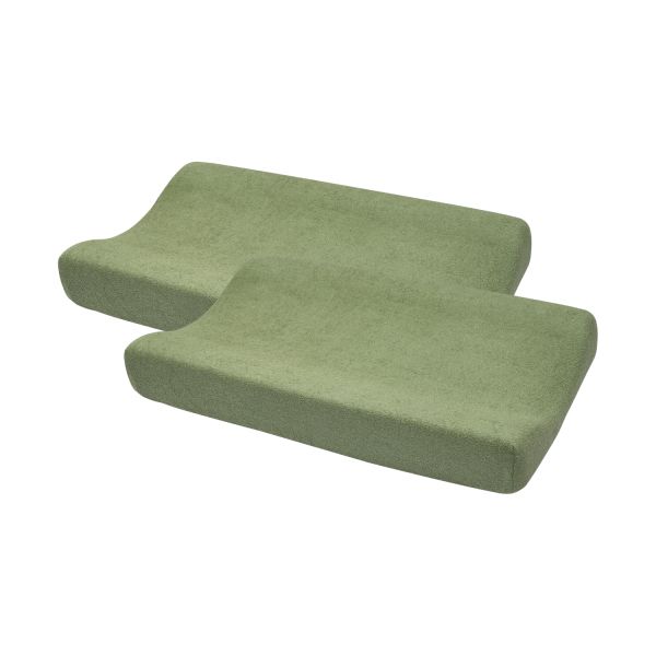 Meyco Baby Aankleedkussenhoes Badstof Uni Olive Green 50 x 70 cm 2-Pack Meyco Baby Aankleedkussenhoes Badstof Uni Olive Green 50 x 70 cm 2-Pack