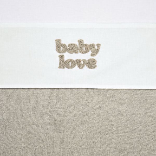 Meyco Baby Wieglaken Baby Love Sand Melange 75 x 100 cm