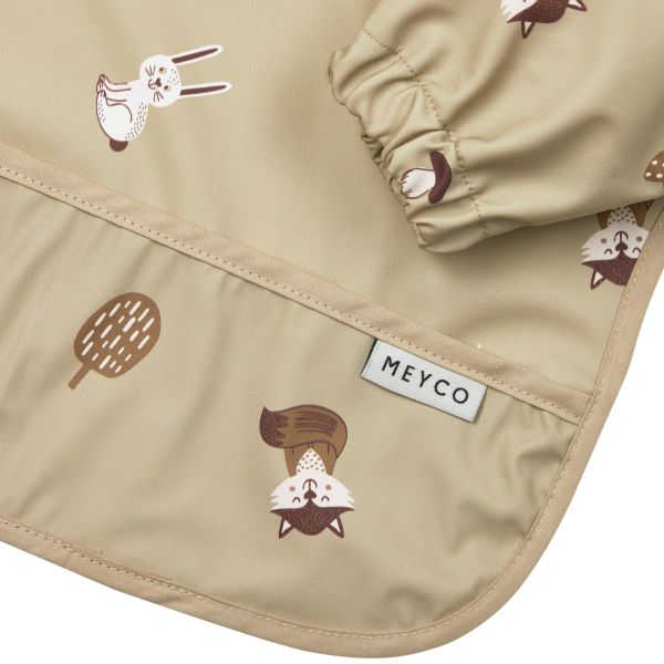 Meyco Baby Mouwslab Forest Animals Sand Meyco Baby Mouwslab Forest Animals Sand