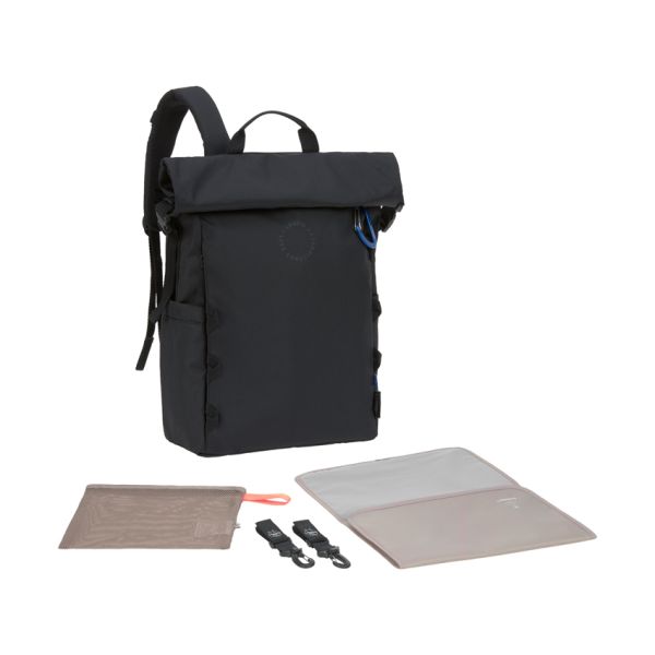 Lässig Outdoor Rolltop Rugzak - Black